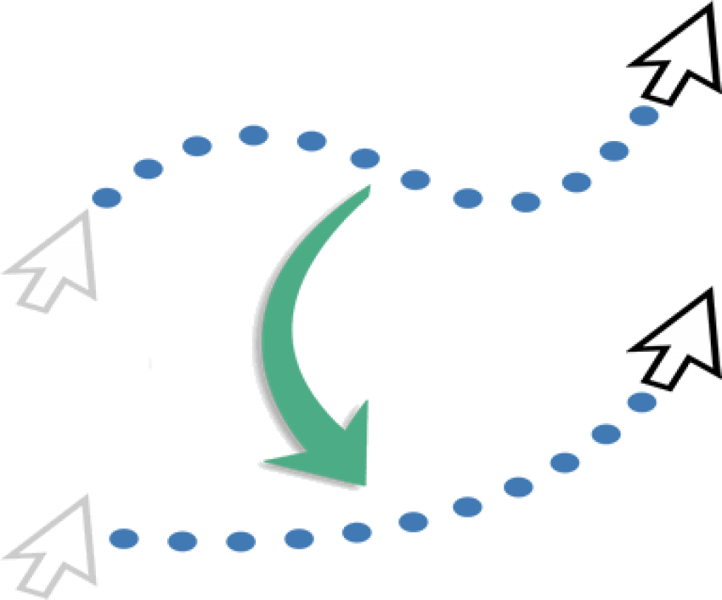 Macro Recorder can smooth out recorded mouse paths Macro Recorder can smooth out recorded mouse paths