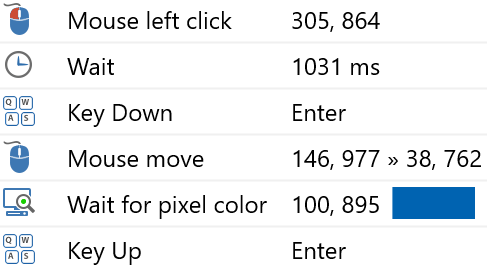 Macro scripts consist of easy-to-edit steps instead of cryptic macro code